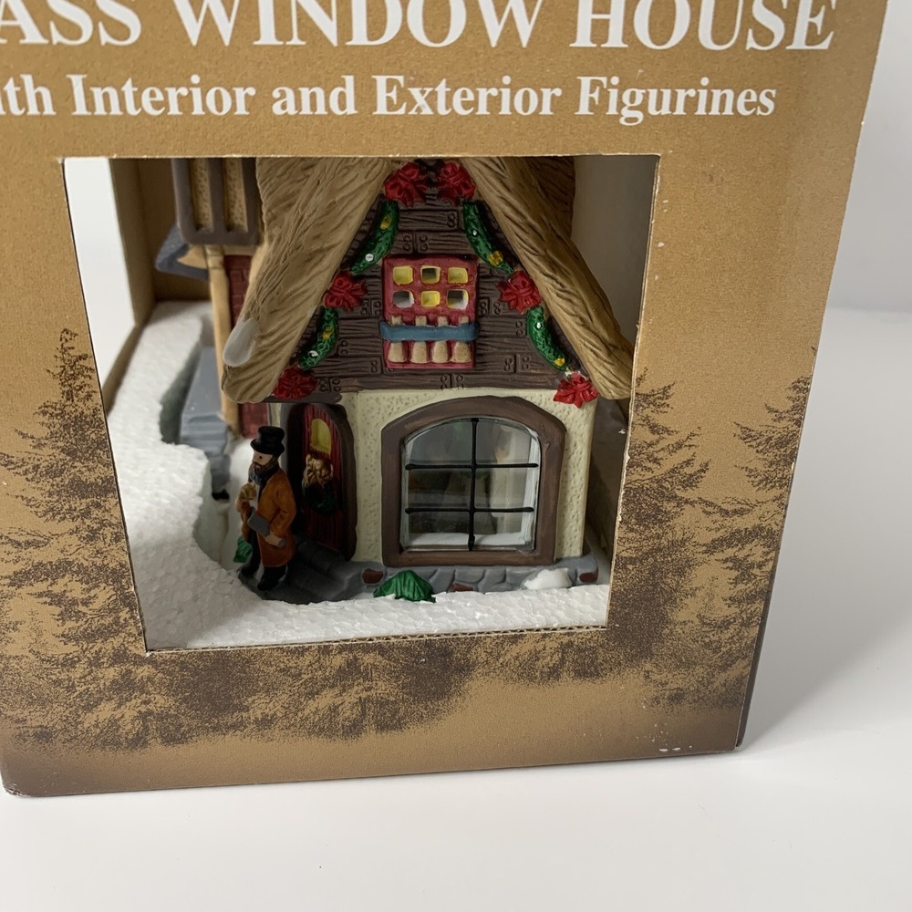 Lemax Enchanted Forest Glass Window House Mill Tavern Figurines Inside And Out - Picture 2 of 11